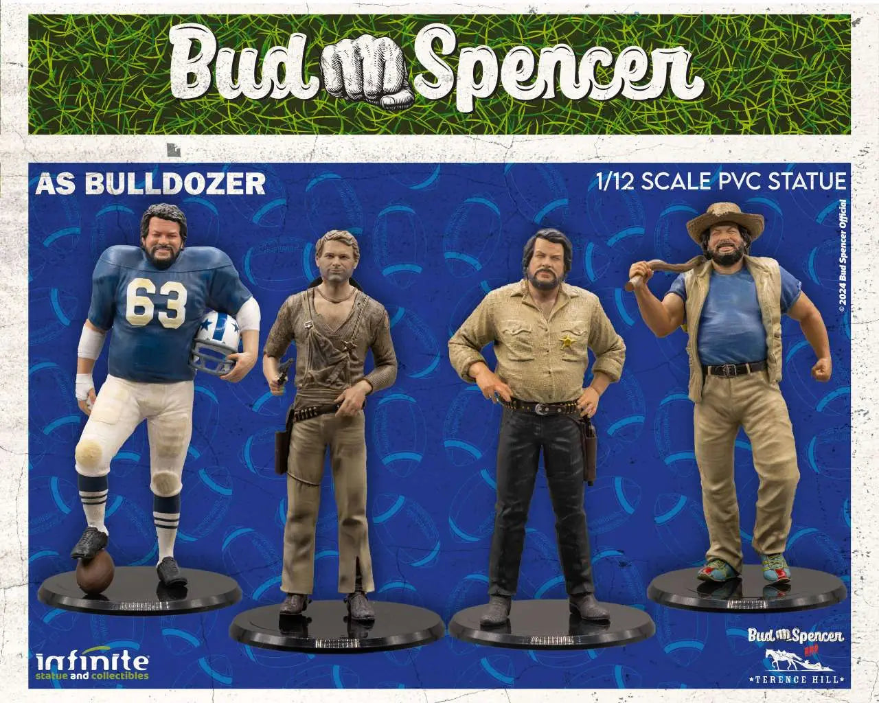 BUD SPENCER AS BULLDOZER 1/12 PVC STATUE