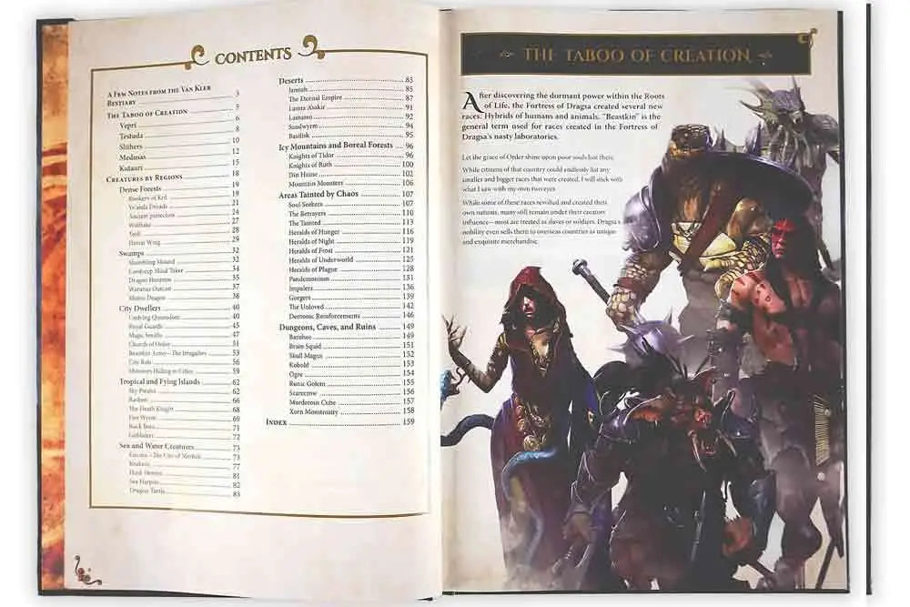 THE WORLD OF DEUSLAIR: BESTIARY BOOK