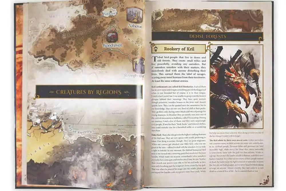 THE WORLD OF DEUSLAIR: BESTIARY BOOK