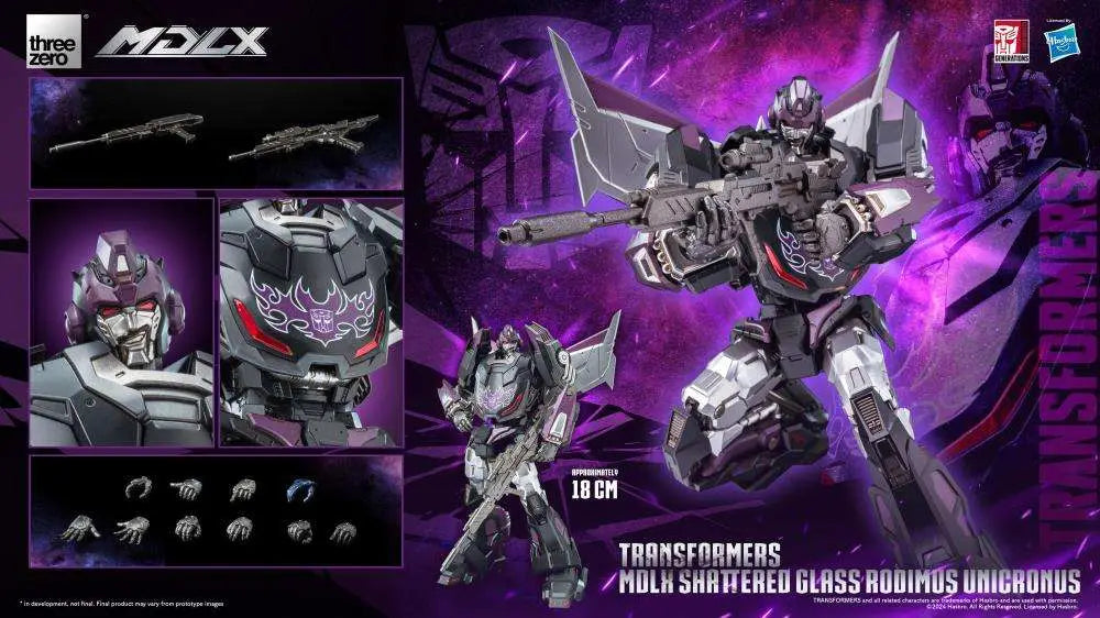 TRANSFORMERS MDLX SHATTERED GLASS RODIMUS UNICRONUS FIGURE