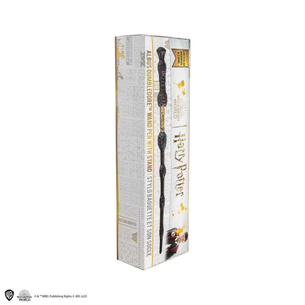 HARRY POTTER DUMBLEDORE WAND PEN IN STAND