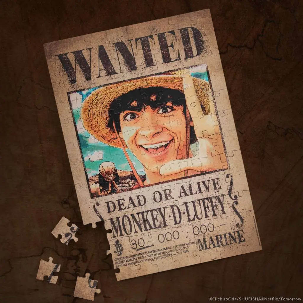 ONE PIECE WANTED LUFFY A4 MAGNETIC PUZZLE (96pcs)