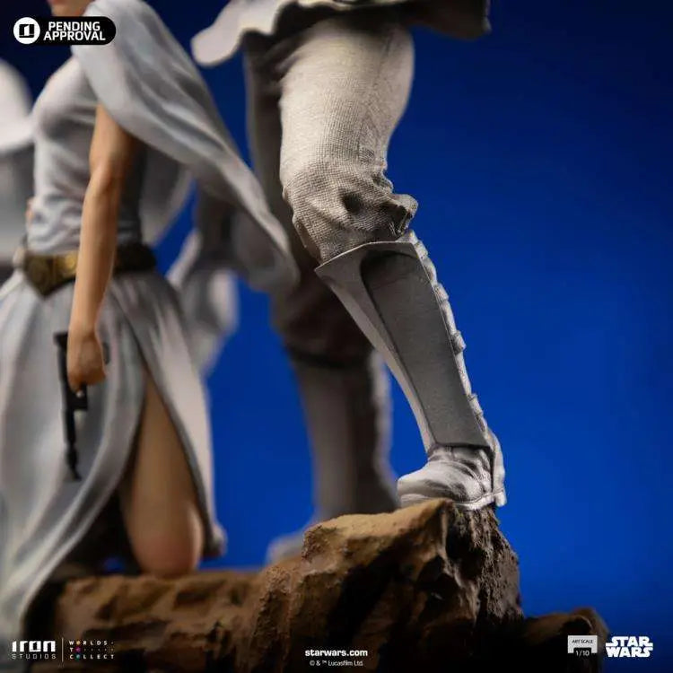 STAR WARS LUKE AND LEIA DLX 1/10 STATUE