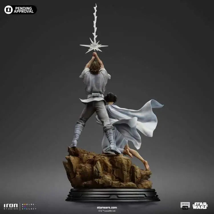 STAR WARS LUKE AND LEIA DLX 1/10 STATUE