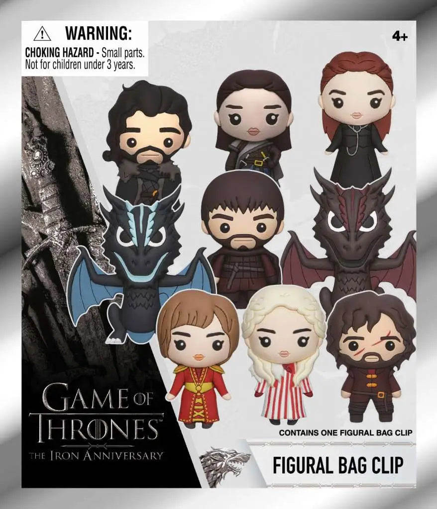 GAME OF THRONES SERIES 3D FOAM BAG CLIP SERIES 1