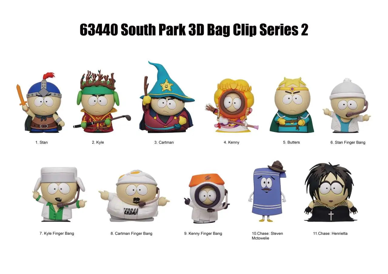 SOUTH PARK S.2 BAG CLIP BLIND BOX DISPLAY (24)