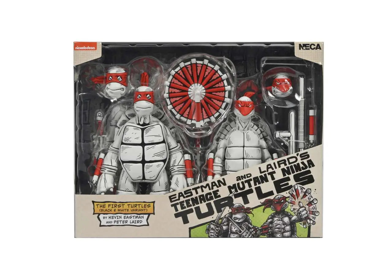 TEENAGE MUTANT NINJA TURTLES MIRAGE B&W FIRST TURTLES 2PACK AF