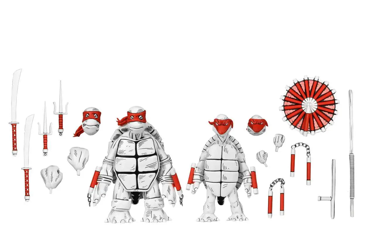 TEENAGE MUTANT NINJA TURTLES MIRAGE B&W FIRST TURTLES 2PACK AF