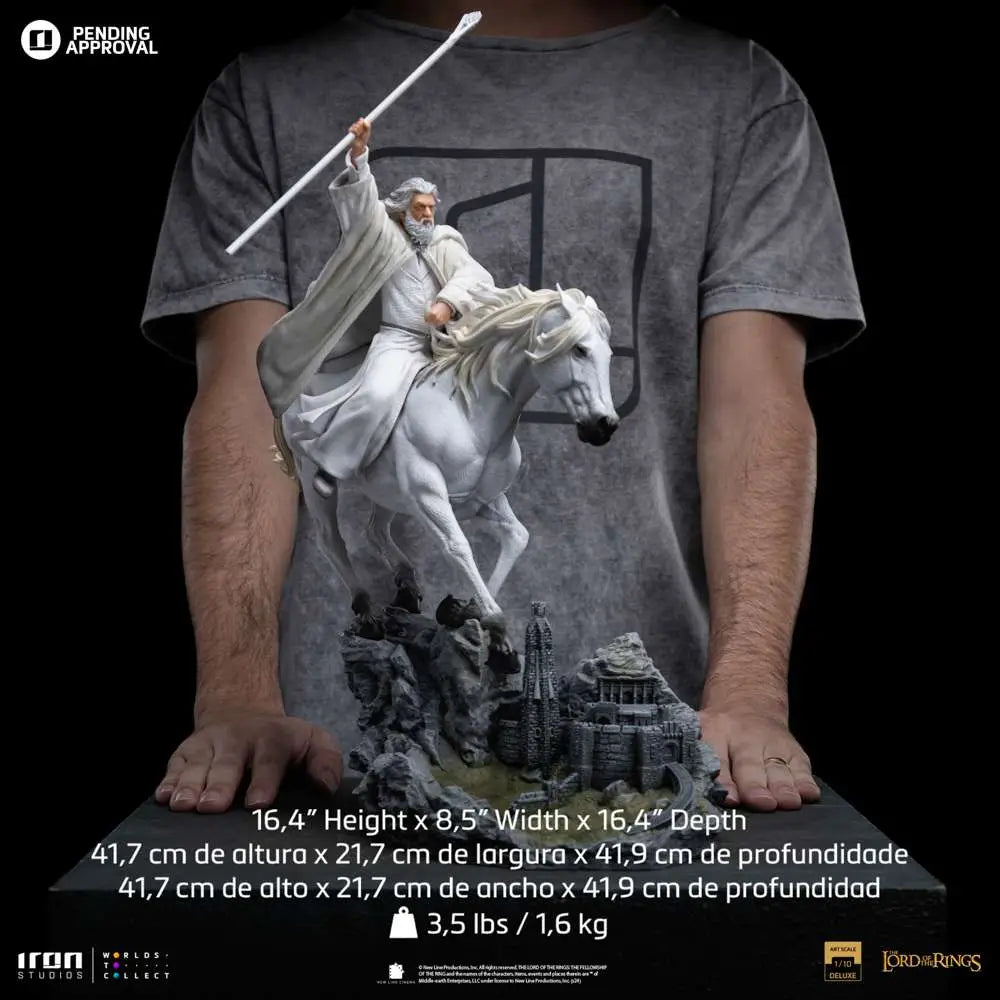 LORD OF THE RING GANDALF THE WHITE ON SHADOWFAX CCXP EXCLUSIVE 1/10  STATUE