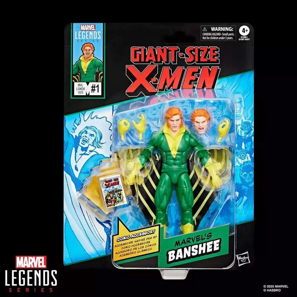 MARVEL LEGENDS MINI COMICS X-MEN BANSHEE ACTION FIGURE