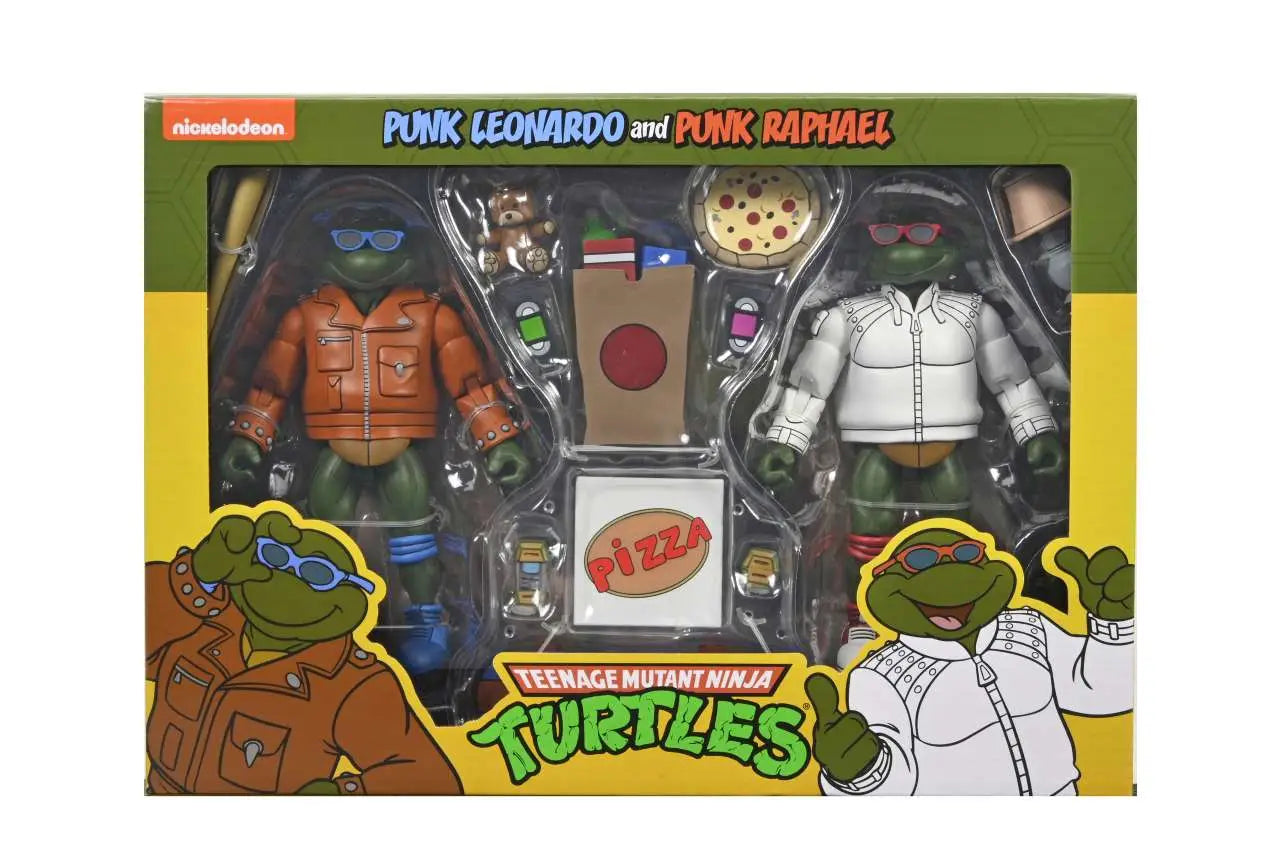TMNT CARTOON PUNK LEO & PUNK RAPH 2PACK AF