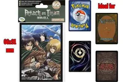 ATTACK ON TITAN PROTECTIVE SLEEVES BATTLE TRIO