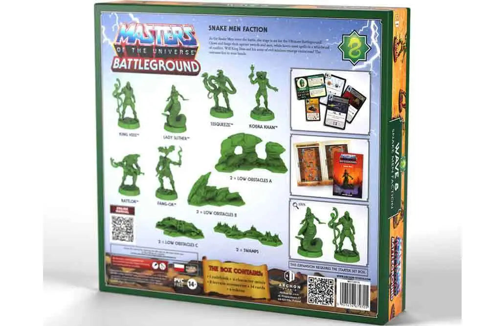 MASTERS OF THE UNIVERSE BATTLEGROUND - WAVE 8: SNAKE MEN FACTION - VERSIONE ITALIANA
