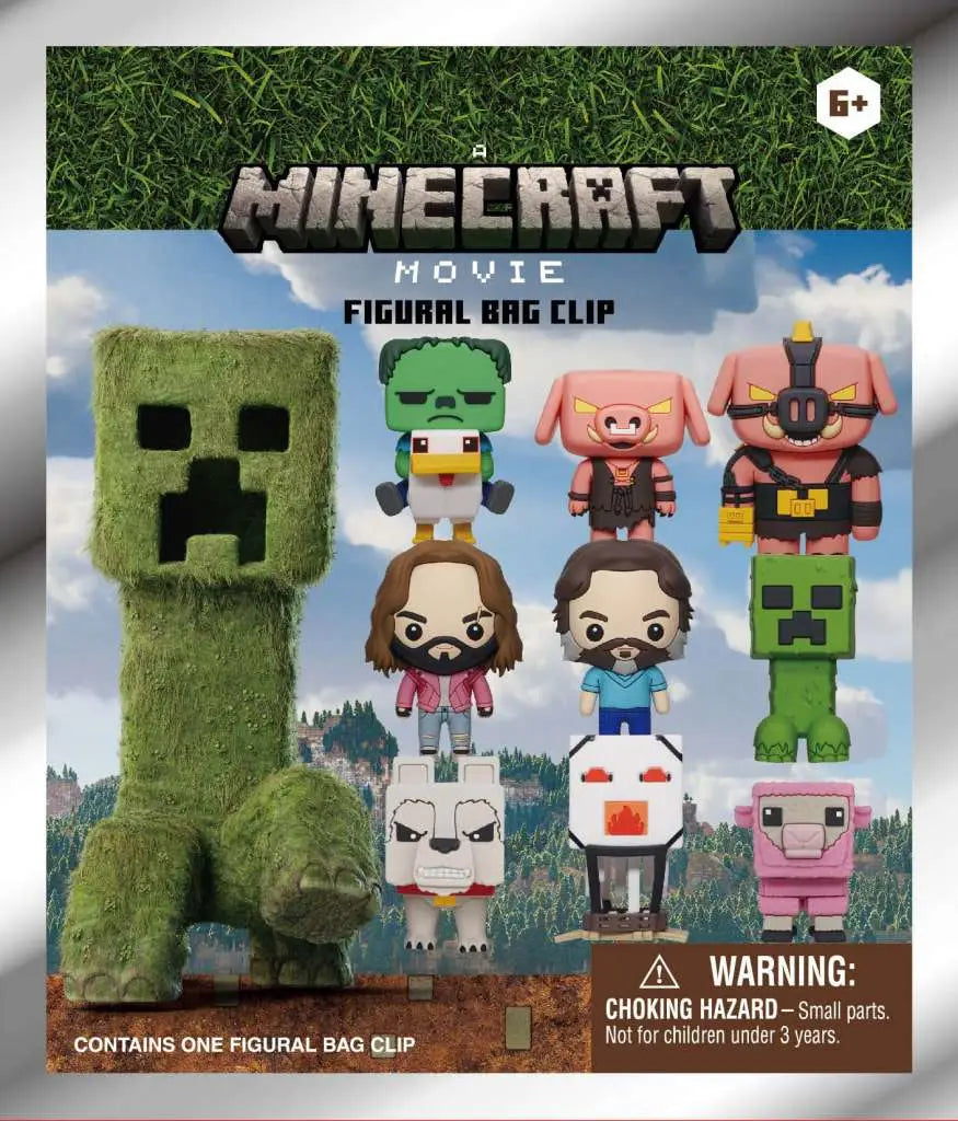 MINECRAFT MOVIE S.1 3D BAG CLIP BLIND BOX DISPLAY (24)