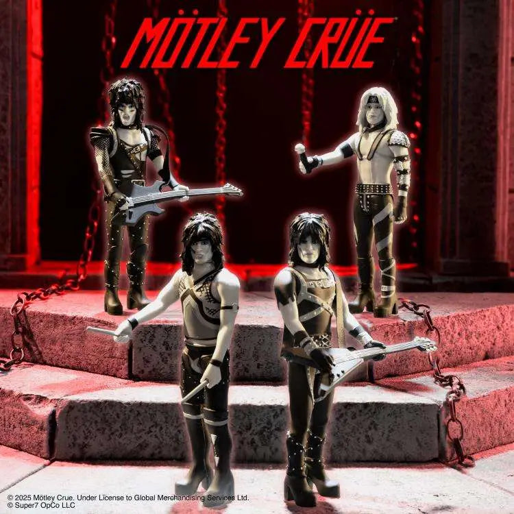 MOTLEY CRUE REACTION NIKKI SIXX SHOUT AT THE DEVIL B&W FIGURE