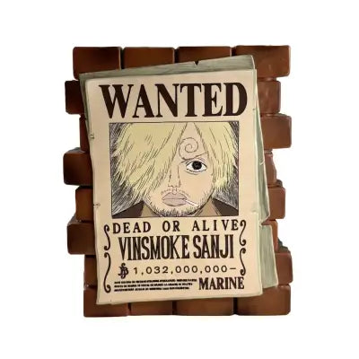 ONE PIECE POSTER WANTED SANJI MONEY BOX