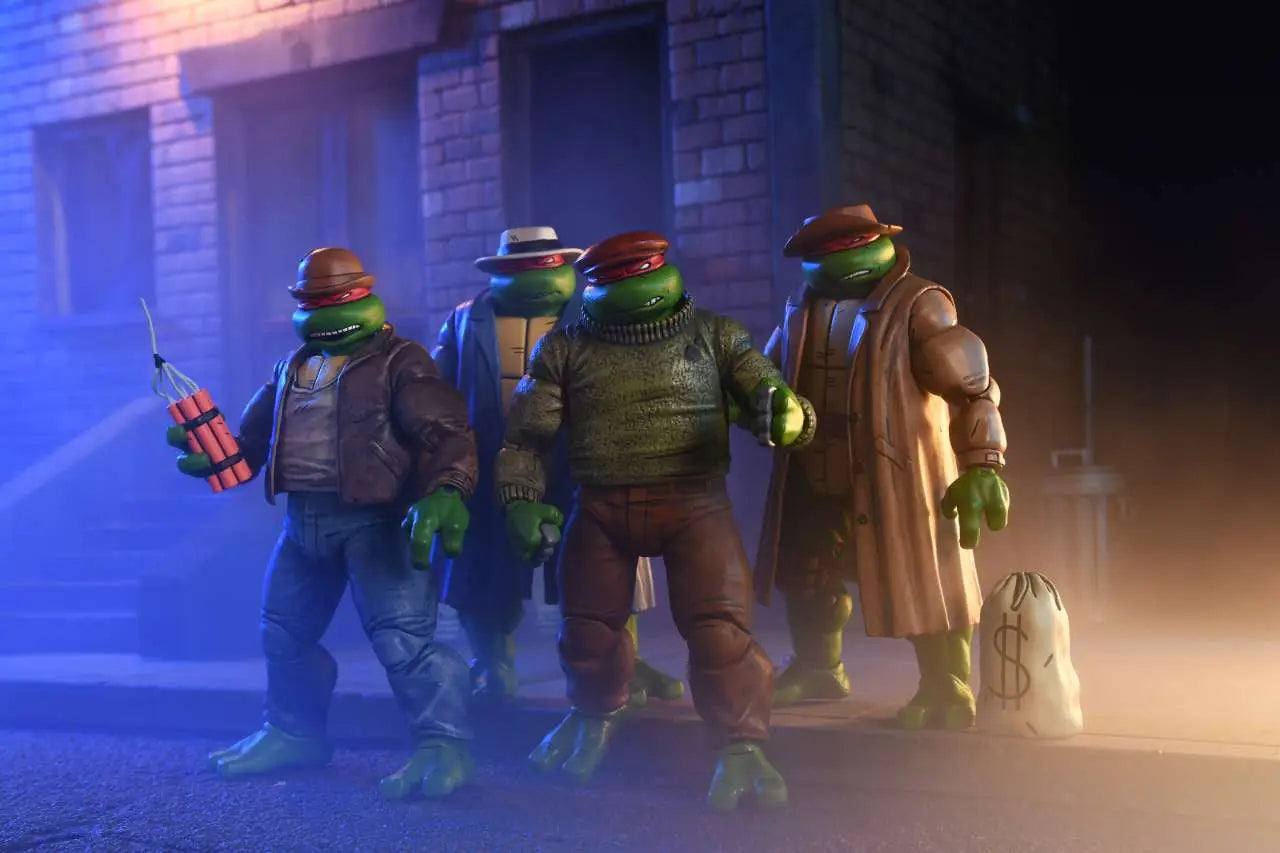 TMNT MIRAGE COMICS GANGSTER TURTLES 4PACK AF