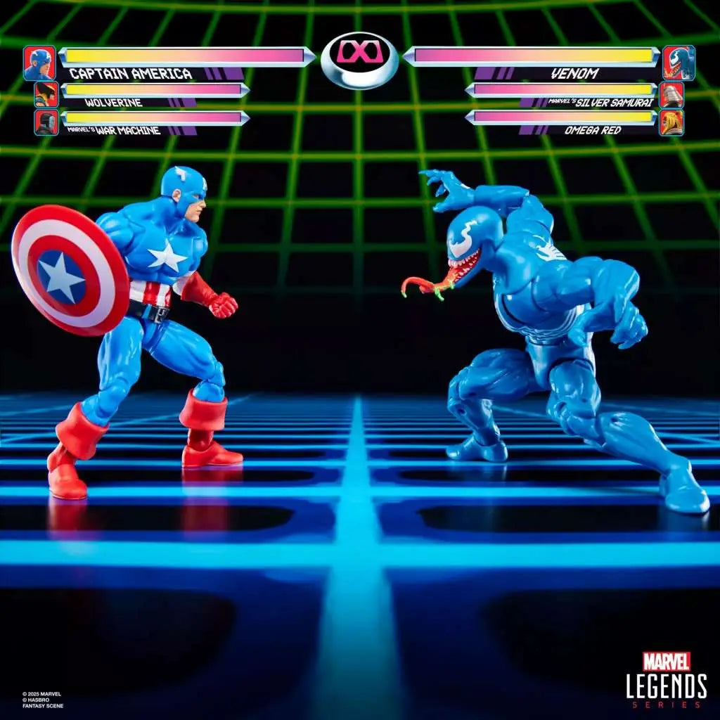 MARVEL LEGENDS GAMERVERSE CAPTAIN AMERICA VS VENOM ACTION FIGURES