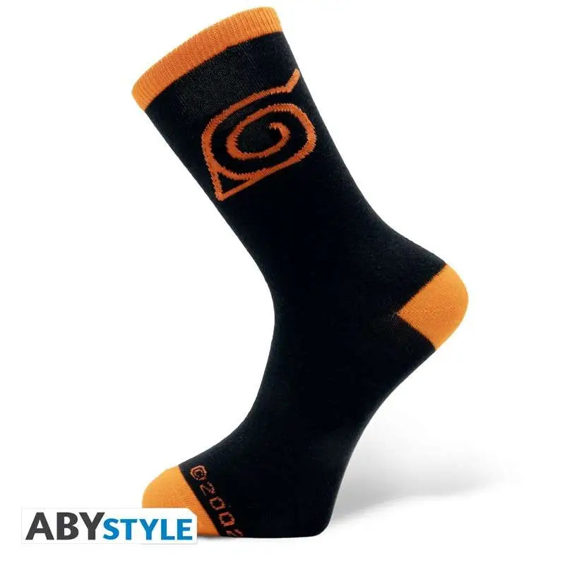NARUTO SHIPPUDEN BLACK KONOHA SOCKS