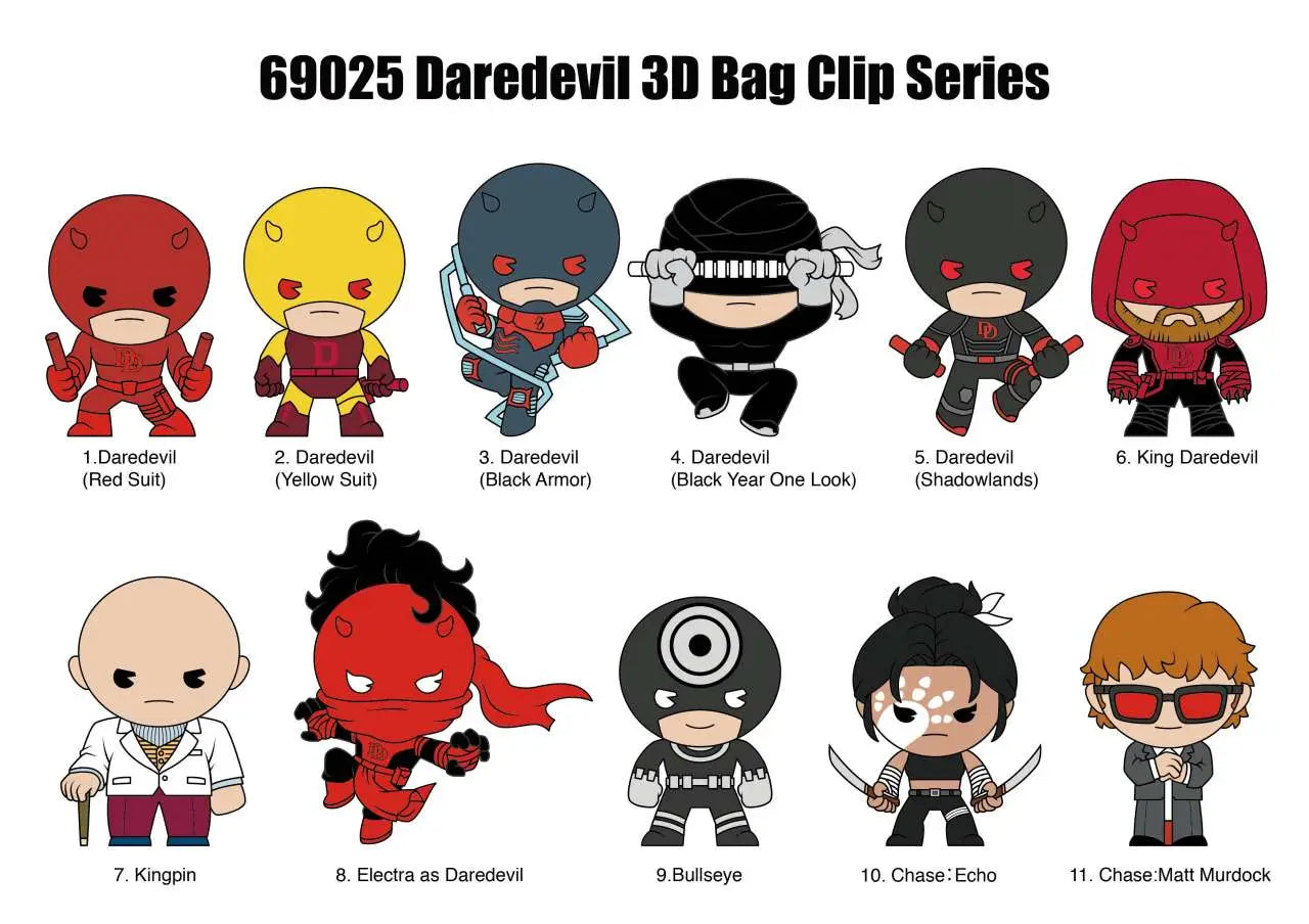 DAREDEVIL CLASSIC BAG CLIP BLIND BOX DISPLAY(24)