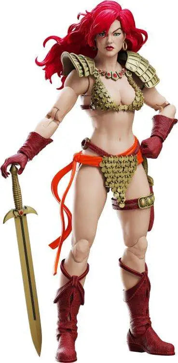 RED SONJA LIMITED GOLD AND RED EPIC HACKS FIGURE