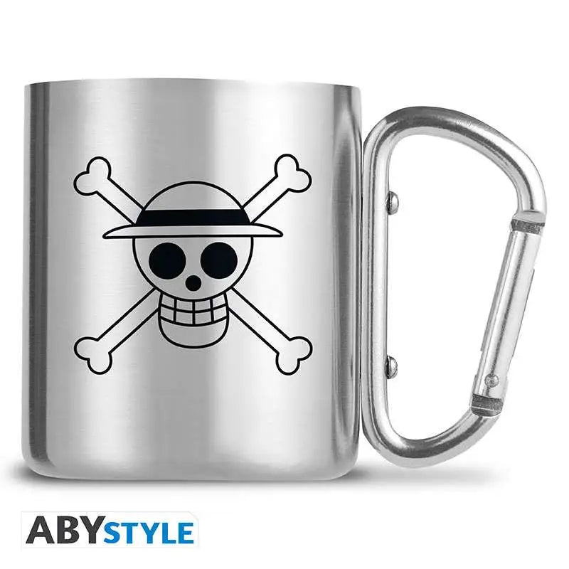 ONE PIECE LUFFY & SKULL MUG CARABINER