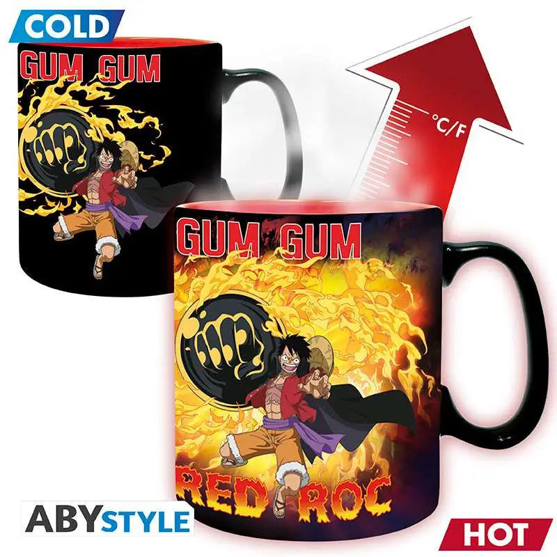 ONE PIECE LUFFY VS KAIDOU MUG HEAT CHANGE