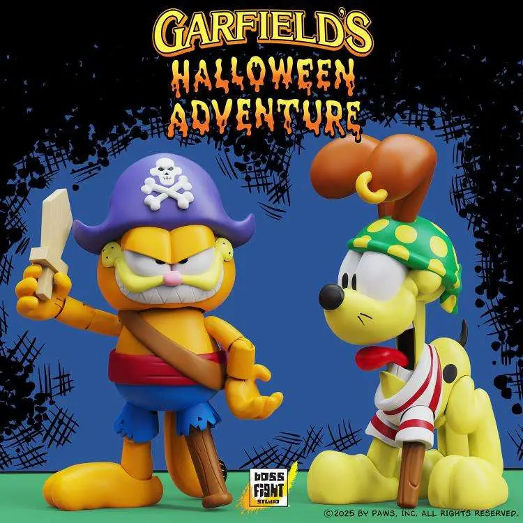 GARFIELD HALLOWEEN ADVENTURE PIRATE GARFIELD + PIRATE ODIE OF 2PK