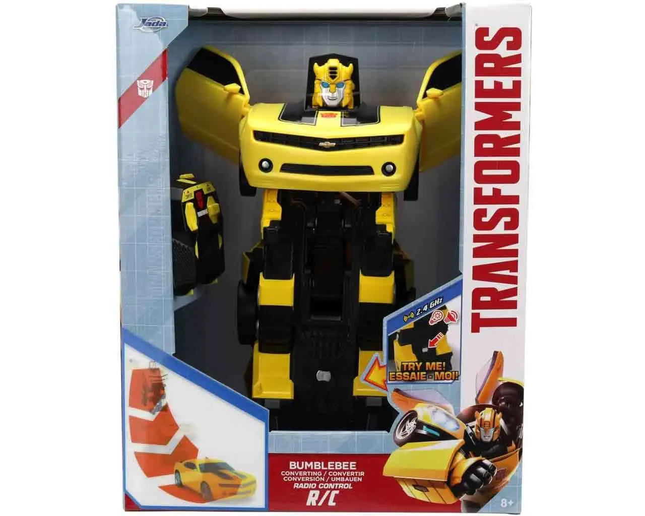 TRANSFORMERS - BUMBLEBEE TRANSFORMING TO ROBOT - MODEL WITH REMOTE CONTROL