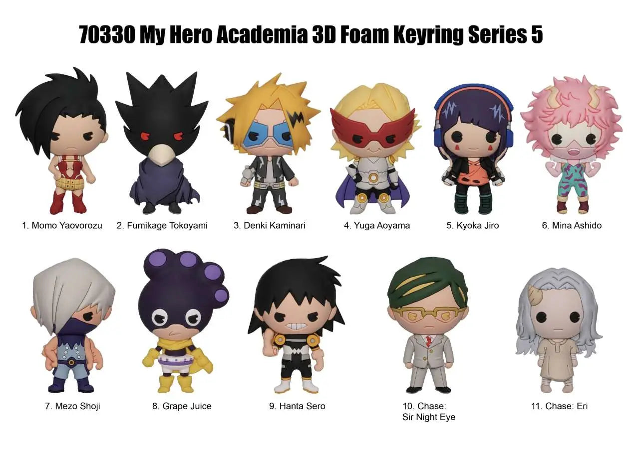 MY HERO ACADEMIA SERIES 5 BAG CLIP BLIND BOX DISPLAY (24)