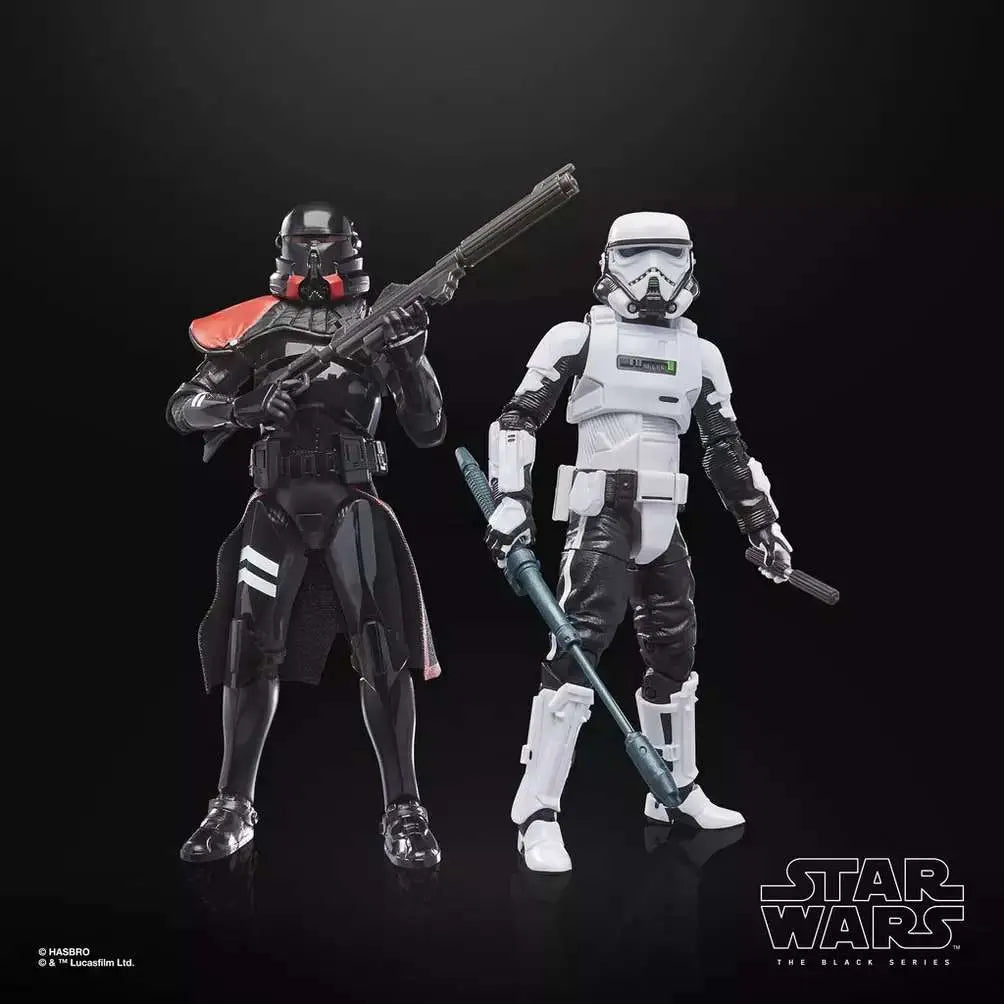 STAR WARS BLACK SERIES JEDI SURVIVOR PURGE TROOPER AND PATROL TROOPER ACTION FIGURES