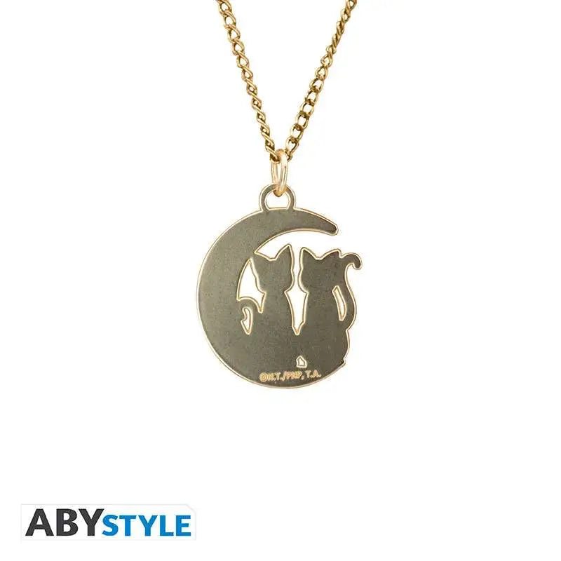 SAILOR MOON CATS ON THE MOON PENDANT NECKLACE