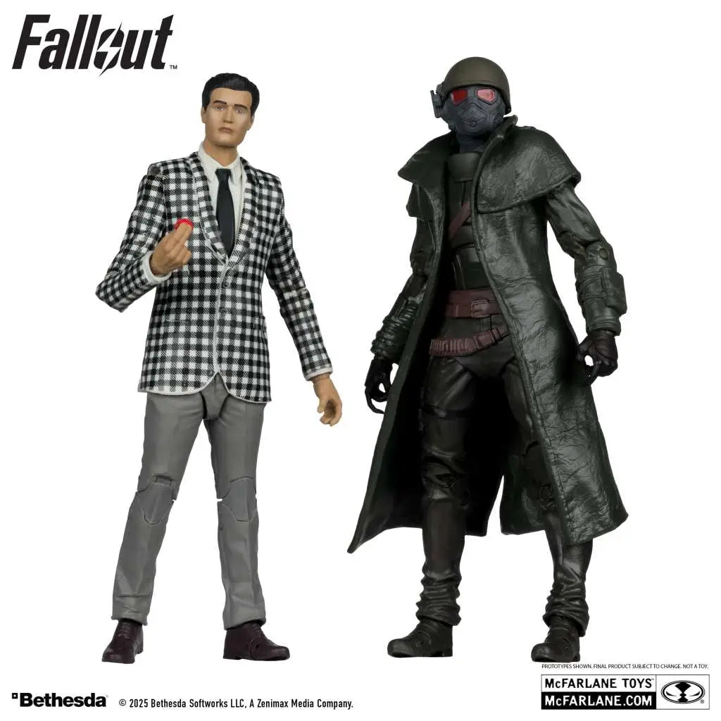FALLOUT NEW VEGAS RIOT RANGER ARMOR AND BENNY SURVIVOR ACTION FIGURE 2PK