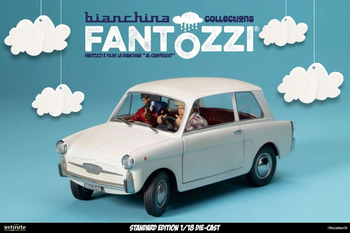 FANTOZZI AND FILINI THE BIANCHINA AT THE CAMPSITE 1/18 DIE-CAST STANDARD EDITION