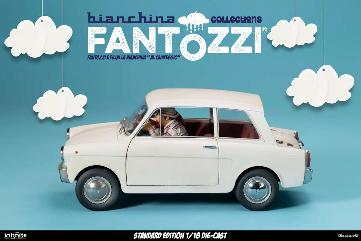 FANTOZZI AND FILINI THE BIANCHINA AT THE CAMPSITE 1/18 DIE-CAST STANDARD EDITION