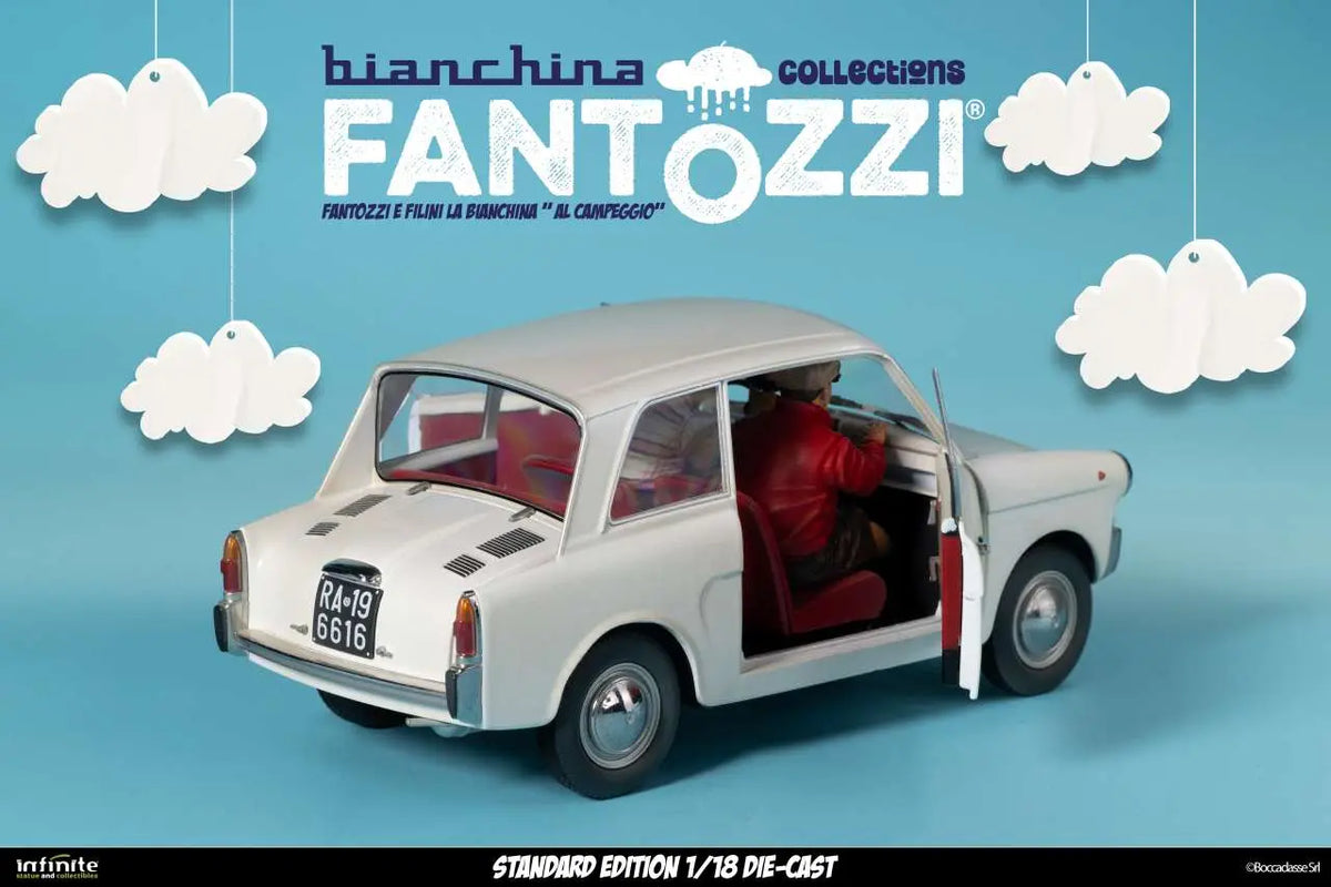 FANTOZZI AND FILINI THE BIANCHINA AT THE CAMPSITE 1/18 DIE-CAST STANDARD EDITION