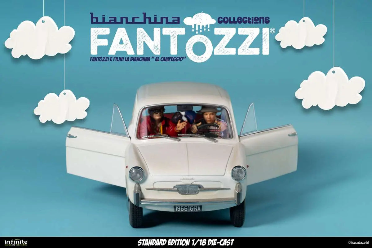 FANTOZZI AND FILINI THE BIANCHINA AT THE CAMPSITE 1/18 DIE-CAST STANDARD EDITION