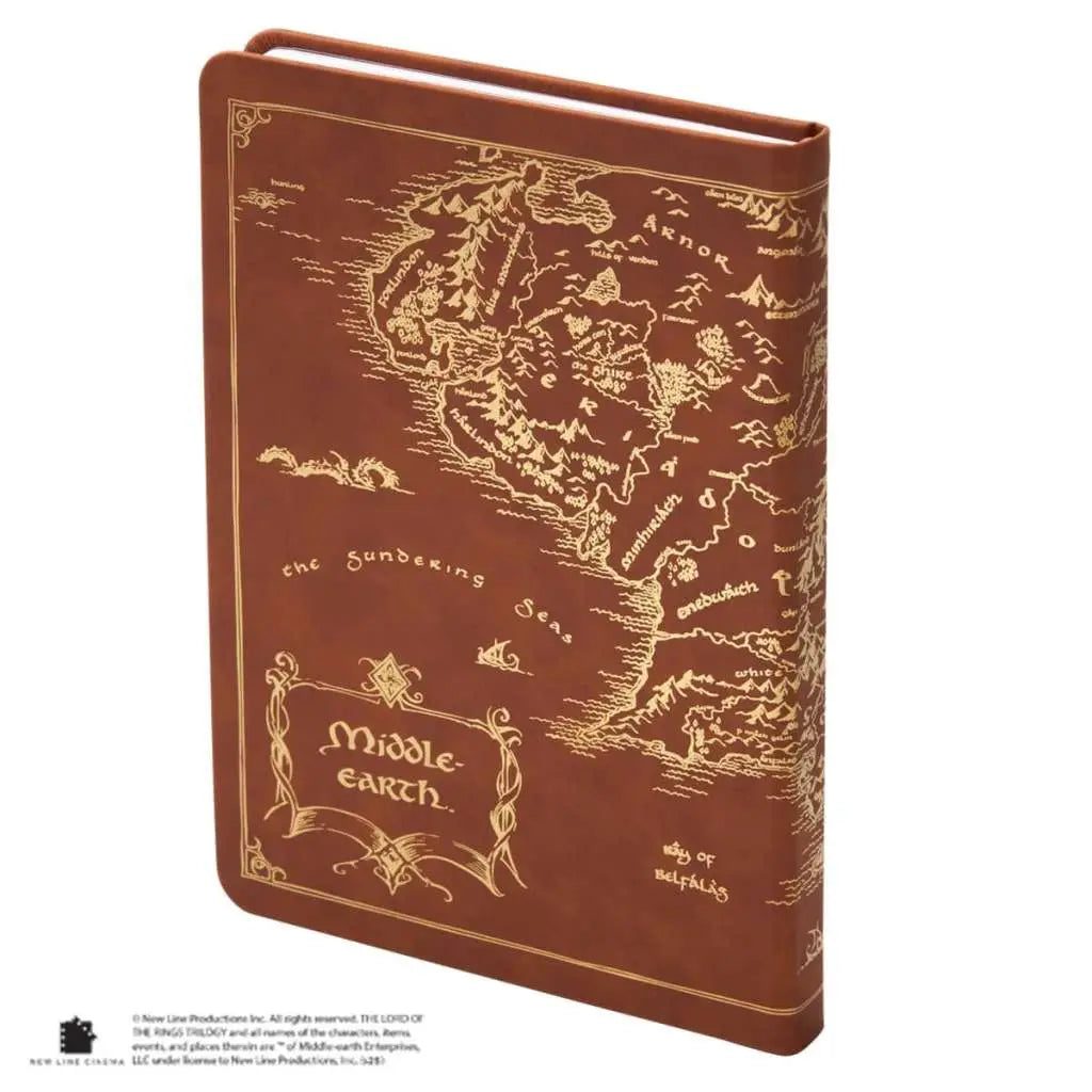 LORD OF THE RINGS MAP OF MIDDLE-EARTH JOURNAL