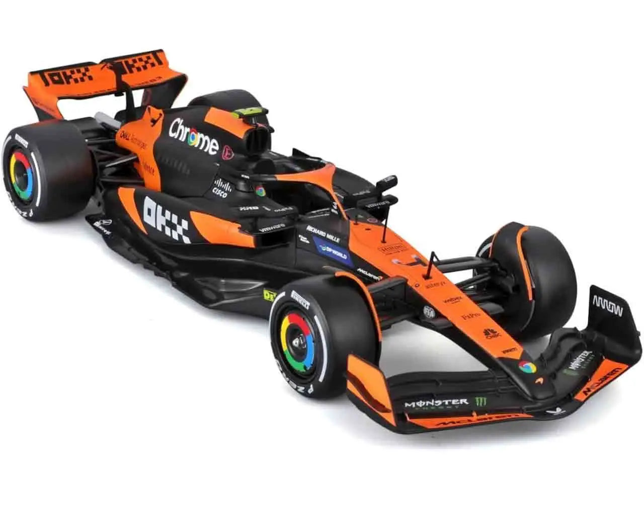 F1 MC LAREN MCL38 WITH NORRIS FIGURE - 1:24 DIE-CAST MODEL