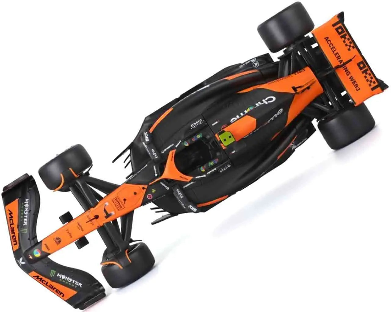 F1 MC LAREN MCL38 WITH NORRIS FIGURE - 1:24 DIE-CAST MODEL