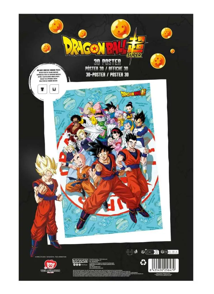 DRAGON BALL SUPER UNIVERSE SURVIVAL 38X48 3D POSTER