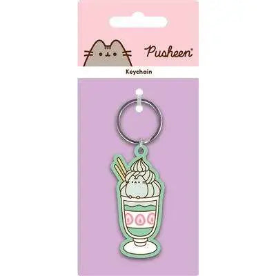 PUSHEEN MATCHA PVC KEYCHAIN