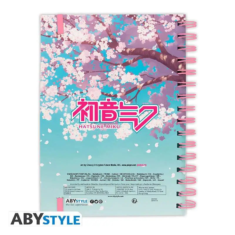 HATSUNE MIKU CHERRY BLOSSOM NOTEBOOK A5