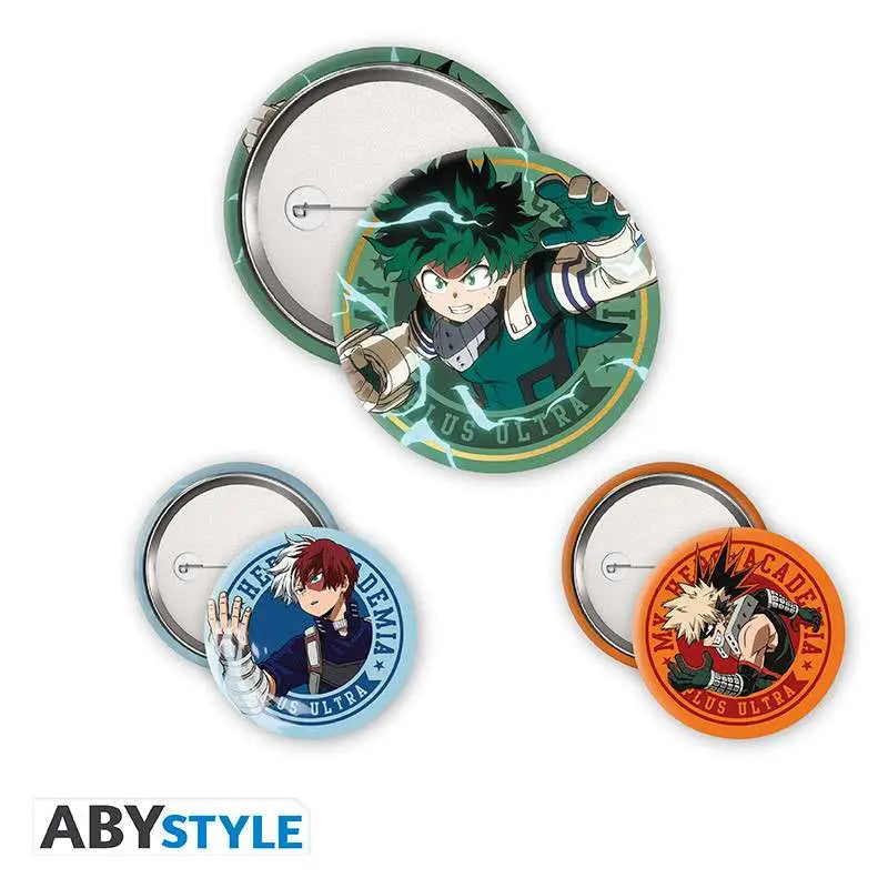 MY HERO ACADEMIA MIDORIYA BAKUGO & TODOROKI BADGE PACK