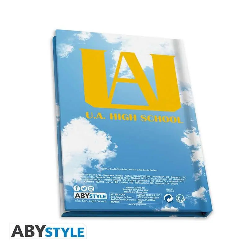 MY HERO ACADEMIA HEROES GLASS PIN POCKET NOTEBOOK SET