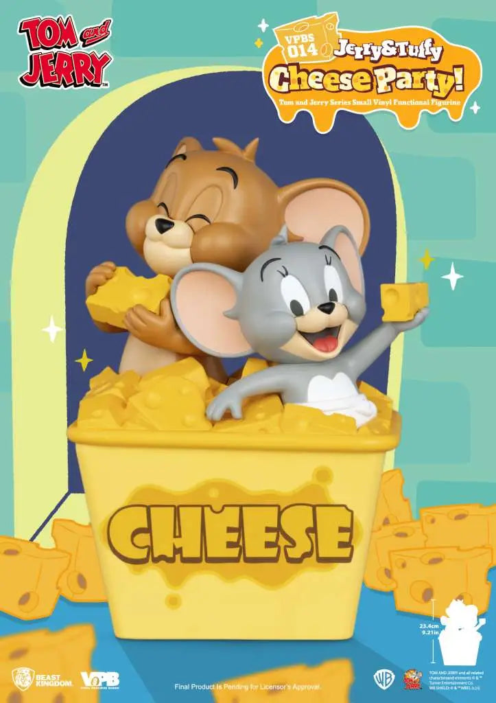 TOM & JERRY JERRY & TUFFY CHEESE PARTY VINYL BANK