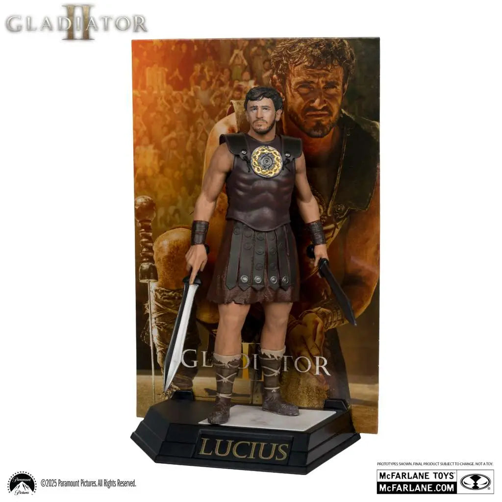 MOVIE MANIACS  LUCIUS GLADIATOR 2 6" POSED FIGURE