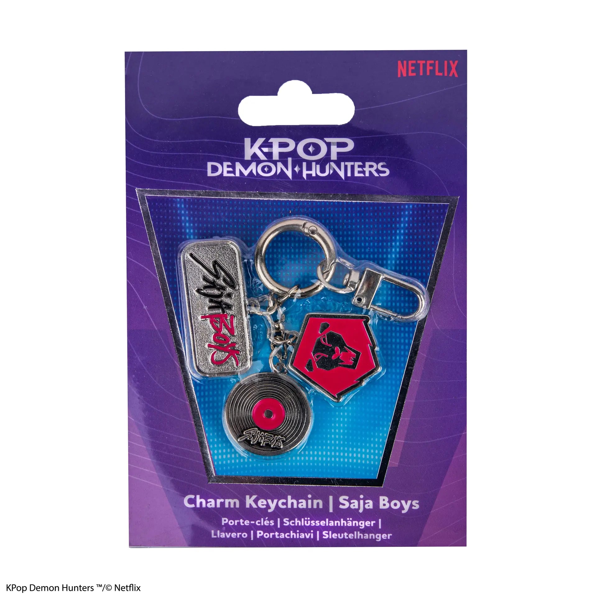 KPOP DEMON HUNTERS SAJA BOYS CHARMS KEYCHAIN