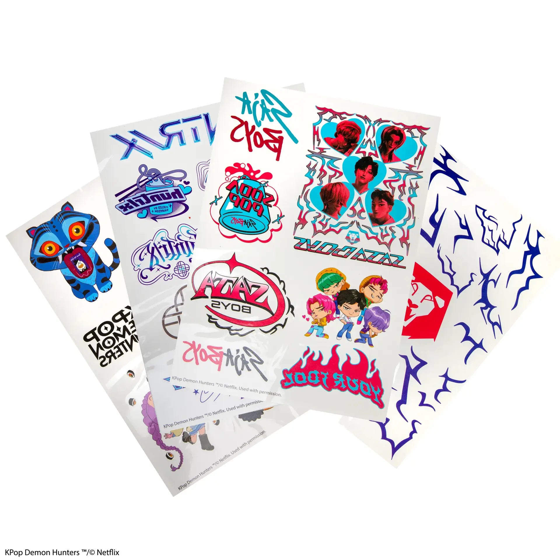 KPOP DEMON HUNTERS TATTOO STICKERS