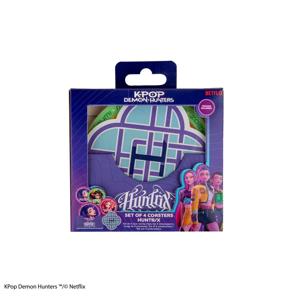 KPOP DEMON HUNTERS HUNTR/X COASTERS SET (4)